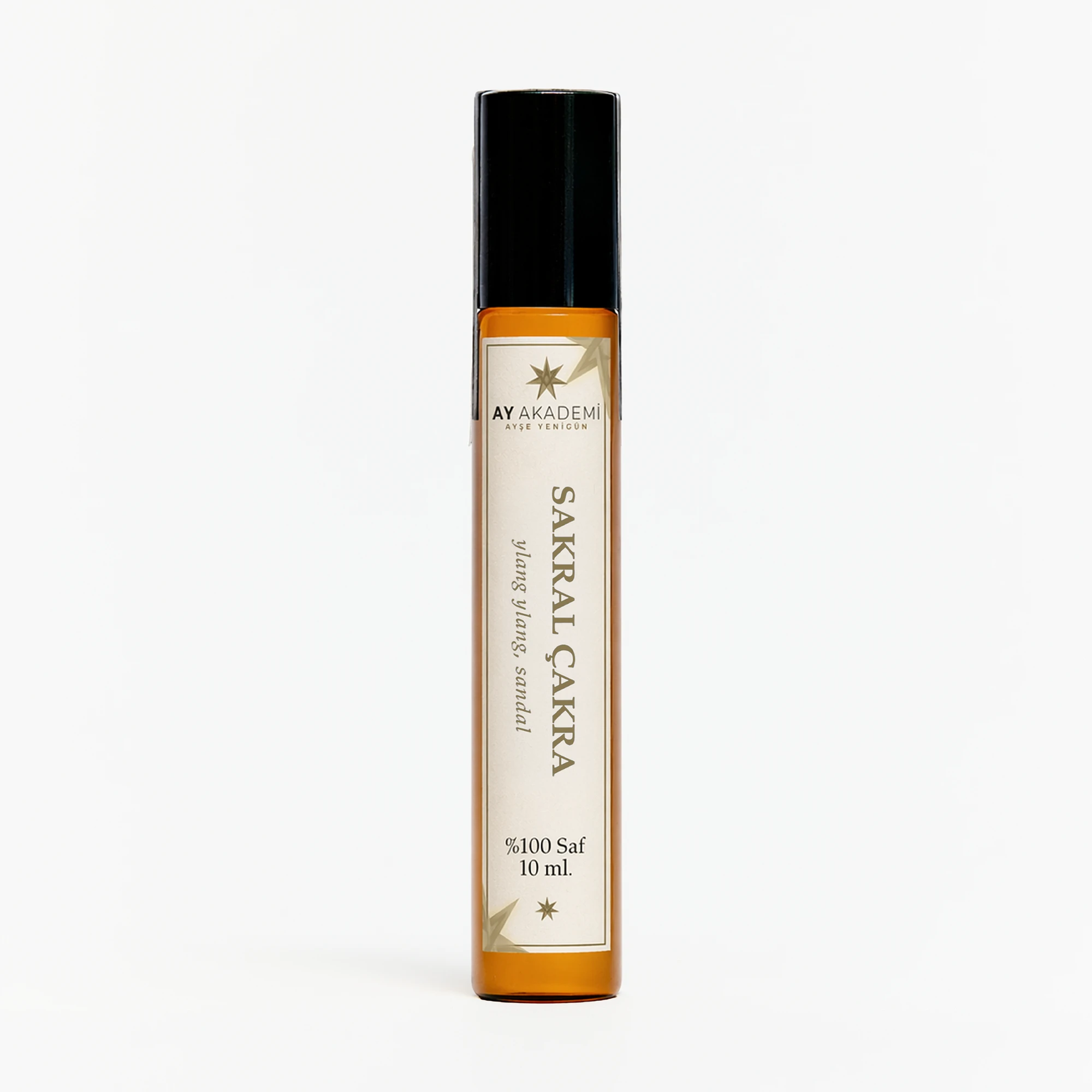 Ay Akademi Sakral Çakra Yağı 10 ml Roll-On – Ylang Ylang ve Sandal Ağacı İçerikli %100 Saf Çakra Yağı