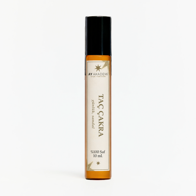 Ay Akademi Taç Çakra Yağı 10 ml Roll-On – Günlük ve Sandal Ağacı İçerikli %100 Saf Çakra Yağı