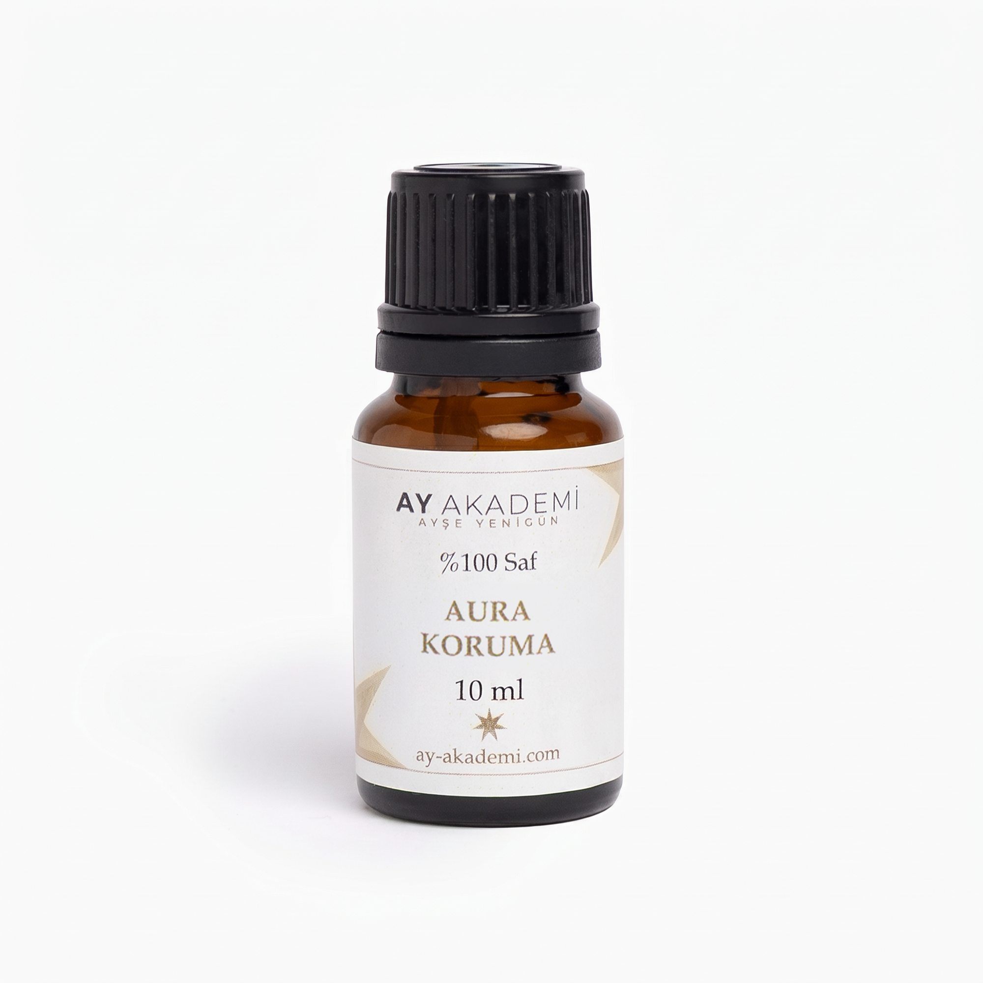 Ay Akademi Aura Koruma Yağı %100 Saf – kutsal fesleğen & günlük & mirha karışımı, 10ml Amber Cam Damlalıklı Şişe