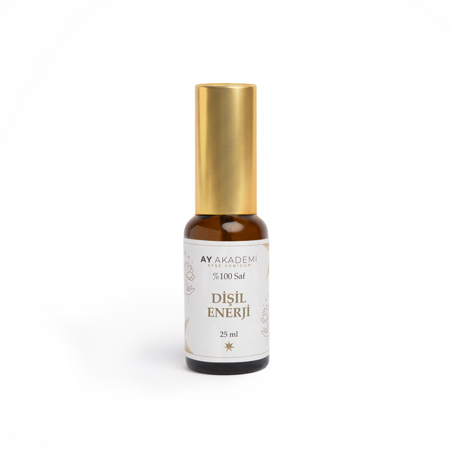 Ay Akademi Dişil Enerji Spreyi %100 Saf – yasemin & bergamot & ylang ylang karışımı, 25ml Amber Cam Sprey Şişe