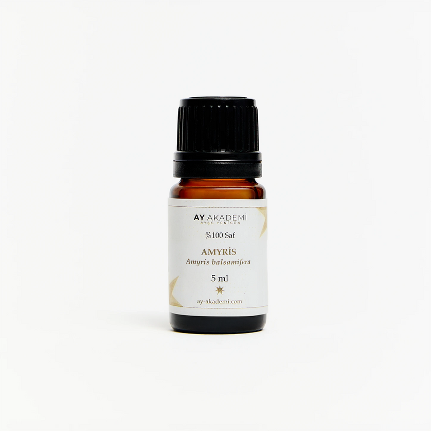 Ay Akademi Amyris Uçucu Yağı 5 ml – Amyris balsamifera İçerikli %100 Saf Uçucu Yağ