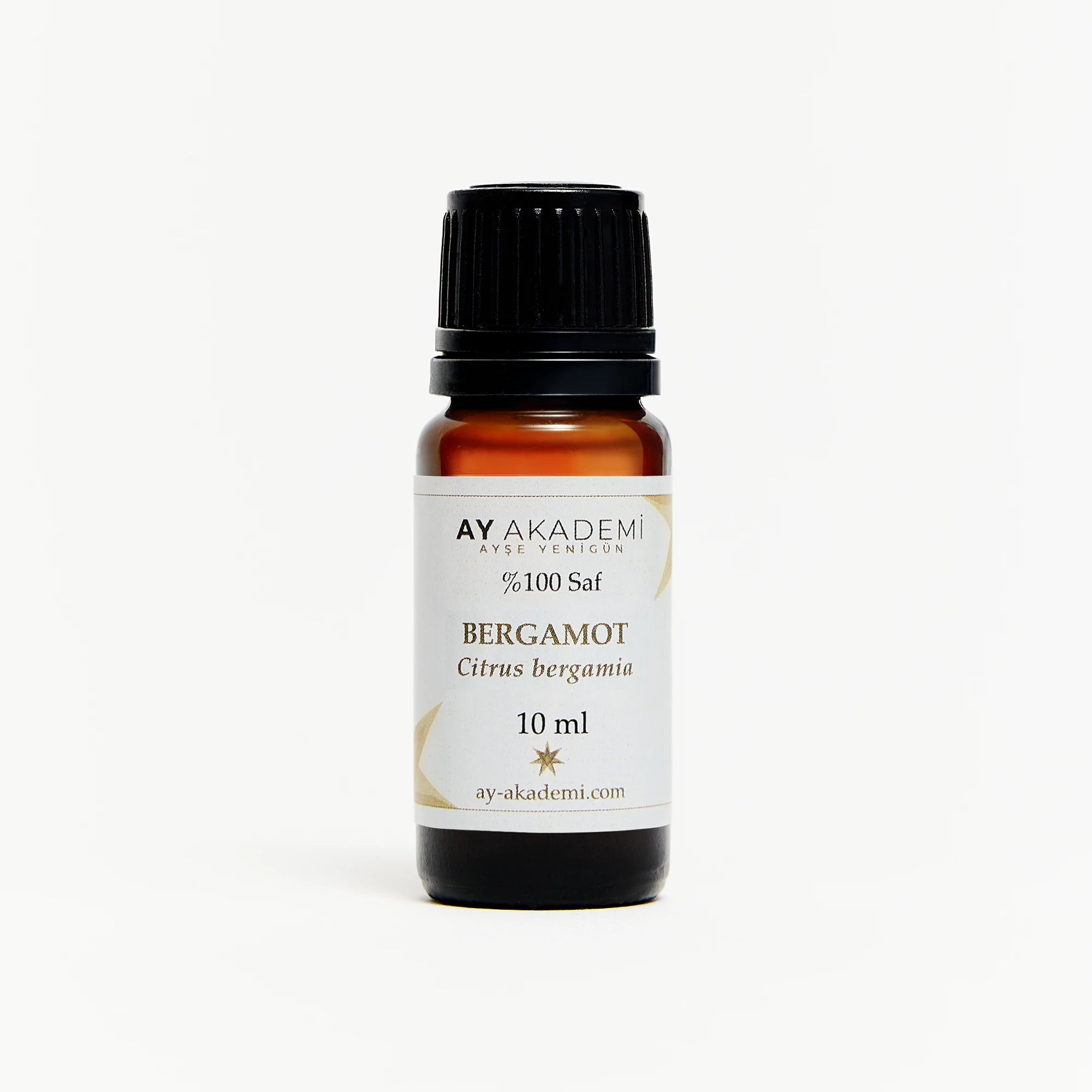 Ay Akademi Bergamot Uçucu Yağı %100 Saf – Citrus bergamia, 10ml Amber Cam Şişe