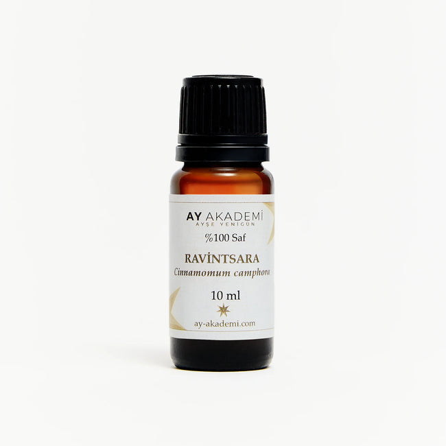 Ay Akademi Ravintsara Uçucu Yağı %100 Saf – Cinnamomum camphora, 10ml Amber Cam Şişe