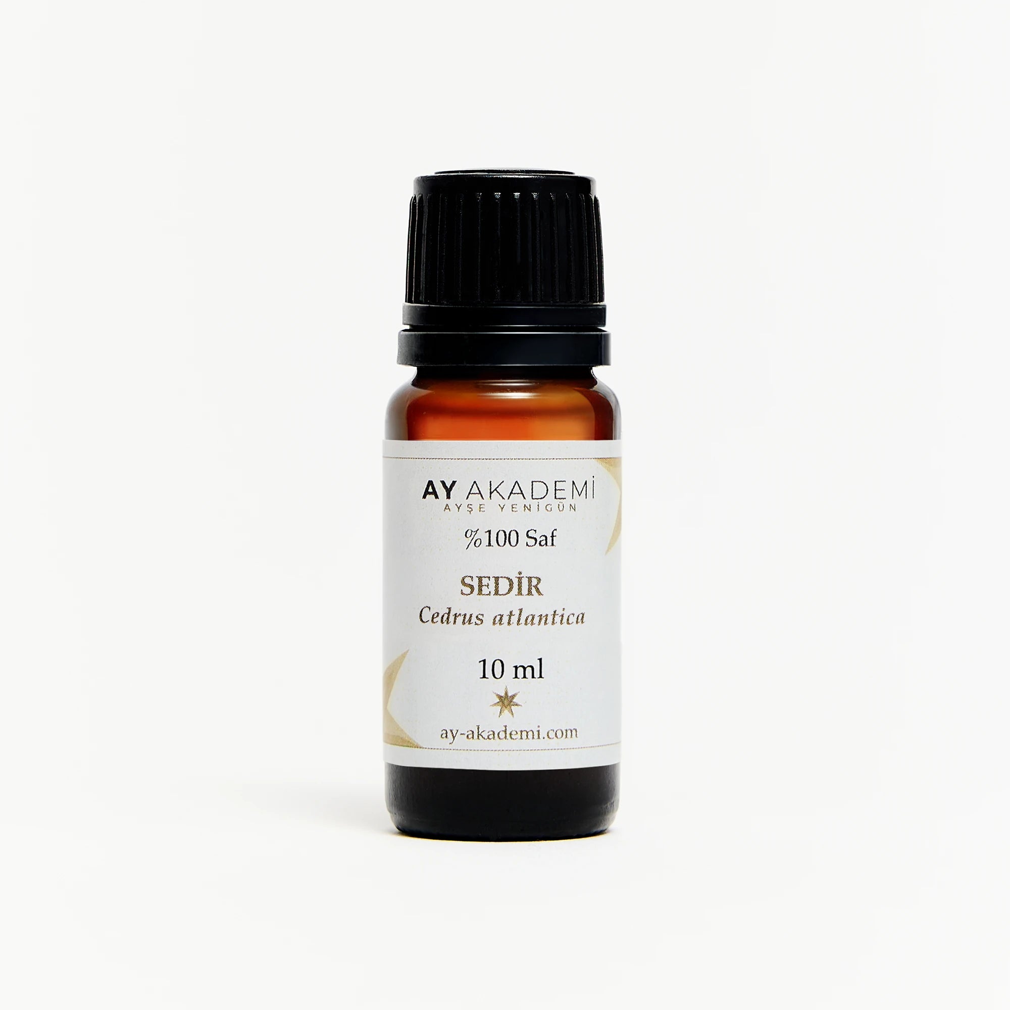 Ay Akademi Sedir Uçucu Yağı %100 Saf – Cedrus atlantica, 10ml Amber Cam Şişe