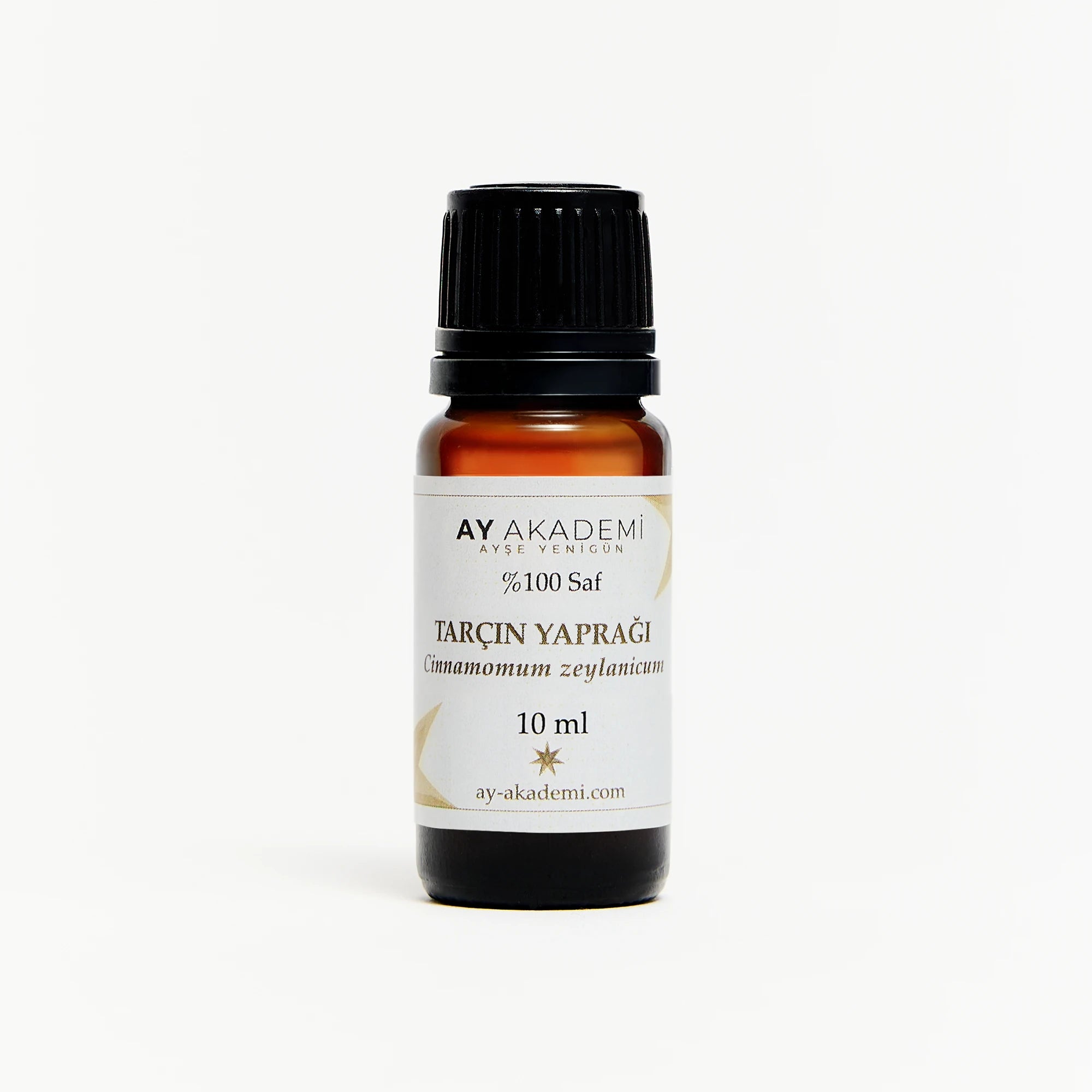 Ay Akademi Tarçın Yaprağı Uçucu Yağı %100 Saf – Cinnamomum zeylanicum, 10ml Amber Cam Şişe