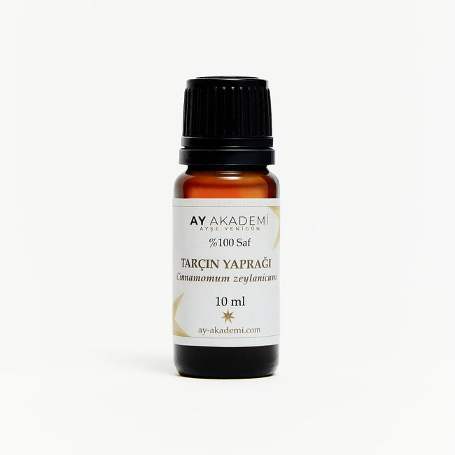 Ay Akademi Tarçın Yaprağı Uçucu Yağı %100 Saf – Cinnamomum zeylanicum, 10ml Amber Cam Şişe