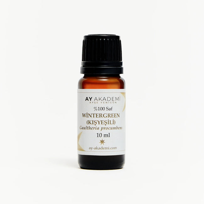 Ay Akademi Wintergreen Kışyeşili Uçucu Yağı %100 Saf – Gaultheria procumbens, 10ml Amber Cam Şişe